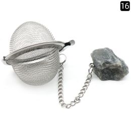 Natural Raw Gemstone Filter Ball Stew Ingredients Ball Stainless Steel Tea Filter Kitchen Gadgets (Option: Labradorite)