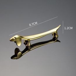 Chopstick Rack Rose Gold Plated Silver Plated Chopstick Rack Pillow Spoon Support (Option: Golden Sausage Dog)