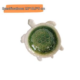 Glazed Ceramic Size Turtle Basin Ashtray (Option: S012 Large)