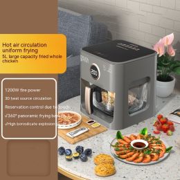 Full-automatic Large-capacity Visual Panoramic Air Fryer (Option: Touch model-Chinese plug)