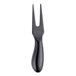 Simple Stainless Steel Cheese Knife Set (Option: Cheese Fork-Black)