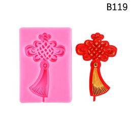 New Year Birthday Celebration Baking Cake Dessert Table Decoration Silicone Mold (Option: B119 Pink)