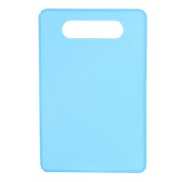 Fruit And Vegetable Plastic Cutting Board Barbecue Picnic Travel Disposable (Option: Light Blue Slash Pockets-Square)