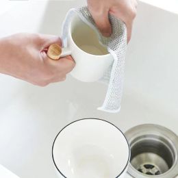 Dishwashing Without Oil Steel Wire Ball Cloth (Option: Single Layer-1 Piece)