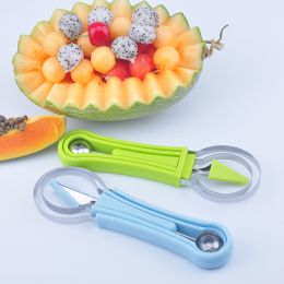 3-piece Set Of Fruit Carving Knife; Creative Ice Cream Dig Ball Scoop; DIY Assorted Cold Dishes Tool (Color: Random Color)