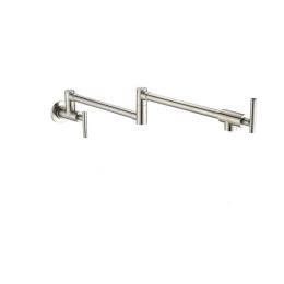 Wall Mount Kitchen Stove Faucet (Type: Kitchen Faucet, Color: Brushed Nickel)