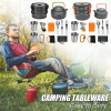 Portable Folding Cookware Set For Outdoor Barbecue Camping Trip Cookware