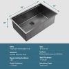 Honeycomb Pattern Nano Coated Workstation Sink