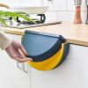 1pc Kitchen Garbage Bin; Wall Mounted Waste Bin; Hanging Kitchen Trash Can; Foldable Waste Bins; Small Compact Garbage Can For Cabinet Kitchen