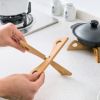 1pc/2pcs Bamboo Cross Pot Bottom Stand; Pot Rack; Heat-Insulation Anti-Scald Cup & Dish Holder; Draining Rack