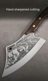 Chef Knife With Tiger Pattern (Option: Tiger Pattern Knife-Gray)