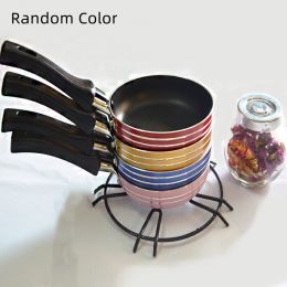 Thick Non-stick Pan Flat Frying Pan (Option: Random Color-14CM)